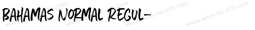 Bahamas Normal Regul字体转换